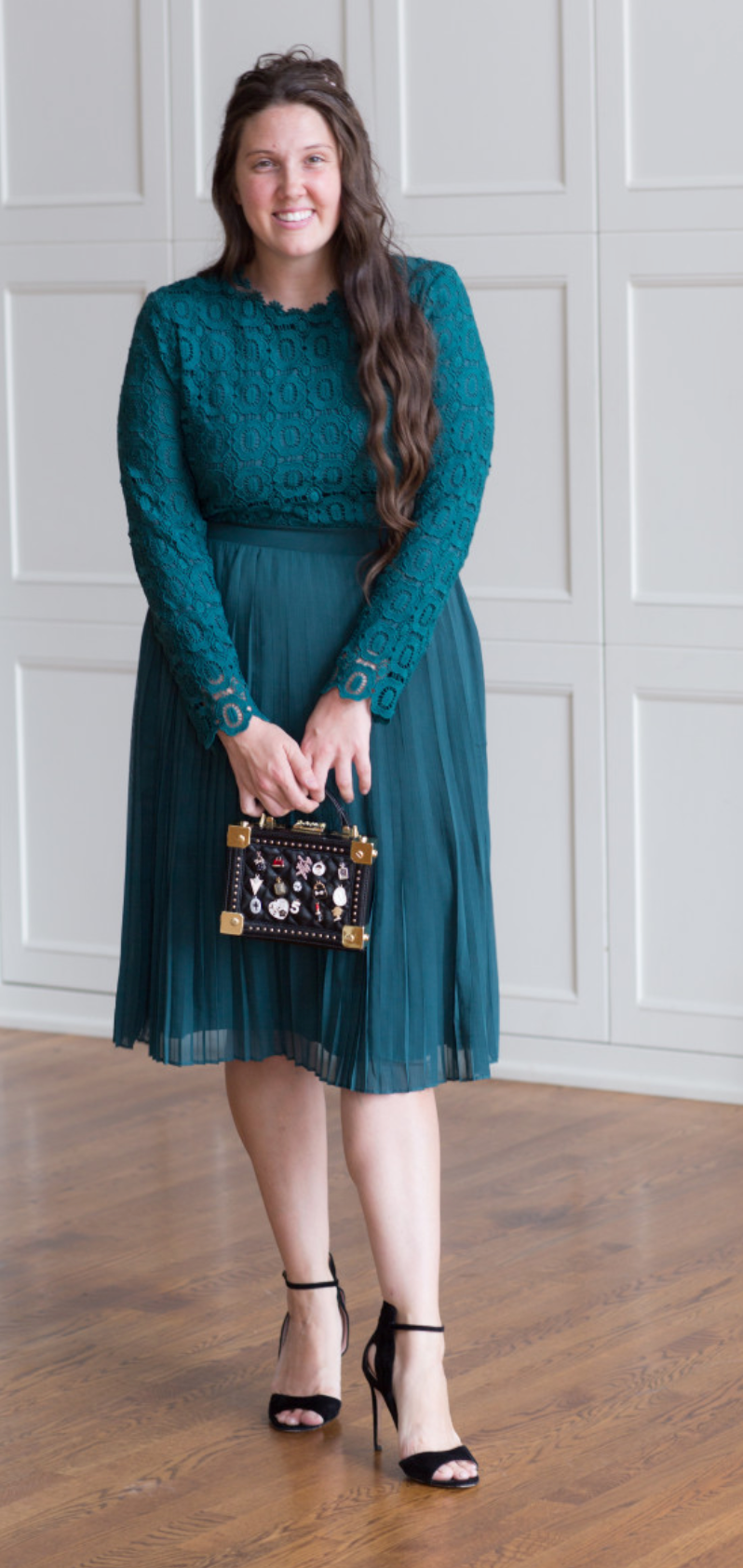 Stroll at the Manor Dress (Emerald)